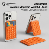 Support de portefeuille magnétique à ventouse pour Apple iPhone 18 17 16 15 14 13 12 Pro Max, porte-cartes en cuir avec fixation murale