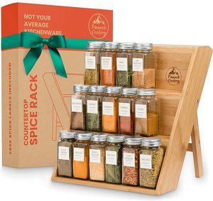 Wholesale Spice Rack Wood Organizer <b>Kitchen</b> Rectangle 3 Tier Cabinet Free-Standing Wooden <b>Kitchen</b> <b>Storage</b> Spice Racks - Product Image 5