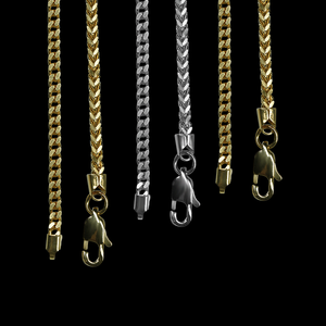 قلادة هيب هوب للرجال بحجر الموزانيت من الفضة عيار 925، قلادة يسوع بطول 22 بوصة - Product Image 4