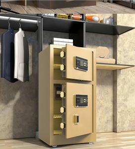 Coffre-fort numérique double porte pour usage domestique et professionnel, en acier allié, avec mot de passe intelligent, pour salon, meuble mural - Product Image 5