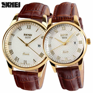 2025 <span class=keywords><strong>SKMEI</strong></span> <span class=keywords><strong>9058</strong></span> marque montres hommes Quartz affaires mode montre décontractée Date femmes amant Couple 30m étanche montres horloge - Product Image 1