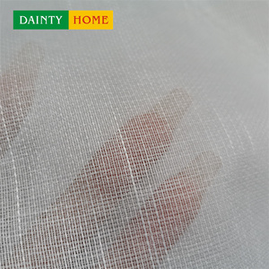 Venta al por mayor 2 paneles diseño de flores país de origen ojal superior 3D jacquard blanco gasa cortina transparente <span class=keywords><strong>para</strong></span> la sala de estar - Product Image 5