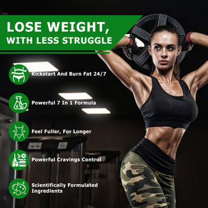 Cravings Away Capsules with 7-In-1 <b>Fat</b> <b>Burning</b> Formula Supports Boosts Metabolism Synergistically <b>Fat</b> Loss with Muscle Retention - Product Image 6