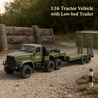 Camion RC Crawler - Véhicule télécommandé de niveau expert avec carrosserie métallique, chargeur inclus, portée de 40 m, prêt à l'emploi, utilisation intérieure/extérieure