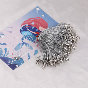 Sangles de téléphone en fil métallique or et argent avec fermoir mousqueton, accessoires porte-clés pour la fabrication de bijoux DIY - Product Image 5