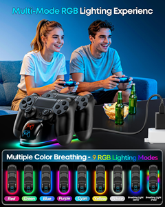 Fast Charging Dock Dual Controllers Charger Station Gamepad <b>Stand</b> Holder Base for PlayStation 4 PS5/Pro/Slim Factory Price - Product Image 5