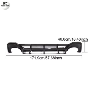Nouveau diffuseur arrière en fibre de carbone sèche préimprégnée <span class=keywords><strong>RS7</strong></span> pour <span class=keywords><strong>Audi</strong></span> <span class=keywords><strong>RS7</strong></span> C8 <span class=keywords><strong>Sportback</strong></span> <span class=keywords><strong>2020</strong></span> 2021 - Product Image 2