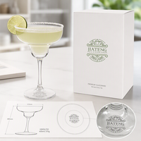Ensemble de verrerie moderne et créatif, personnalisable, avec gobelet à martini et verre à champagne populaires