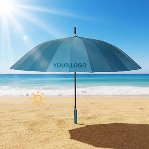 Personal Uv Doublecanopy Windproof Custom Golf Windproof Stick Straight Golf Fiberglass <b>Umbrella</b> for Travel - Product Image 2