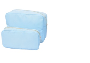S M L XL กระเป๋าเครื่องสำอางผ้าไนล่อนสีฟ้านํ้าแข็ง,กระเป๋าจัดระเบียบแบบพกพาสำหรับผู้หญิง4แพ็กกระเป๋าไนลอนกระเป๋าเดินทาง - Product Image 2