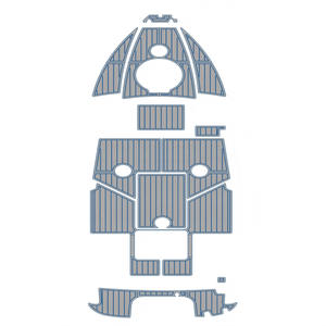 Plancher en teck EVA Four Winns V225, très vendu, pour yachts, usage maritime, design moderne, technique lisse, installation facile par clic, pour jardins - Product Image 2