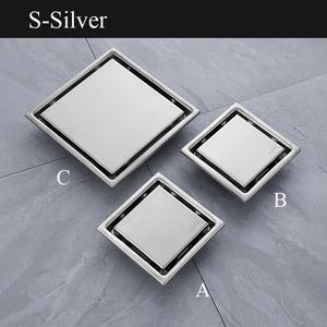 Custom Stainless Steel Modern Simple Brushed Square Hidden Tile-Embedded Odor-Proof Standard Size Floor Drain - Product Image 3