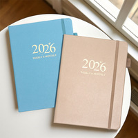 Carnet de notes A5 à couverture rigide imprimé sur mesure avec 100 feuilles, reliure parfaite et pochette pour un usage professionnel et personnel