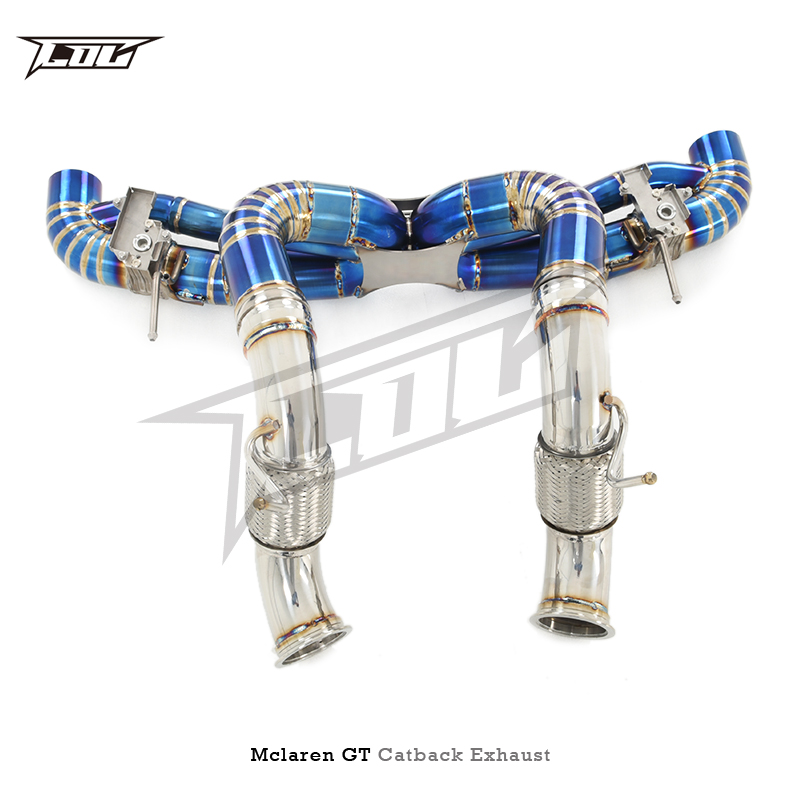 OBMチタンキャッバック排気マクラーレンGT 4.0T 2019-2023バルブ