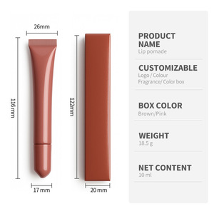 MLM Gel Liquid <b>Lip</b> Glaze Balm <b>Lip</b> Gloss Private Label Vegan Customize Logo Moisturizing Hydrating Waterproof <b>lip</b> gloss balm - Product Image 5