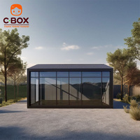 Cbox Cabine de Glamping en bord de lac, bureau modulaire, lodge de camping de luxe, espace de travail en bord de mer, maison conteneur à toit en pente