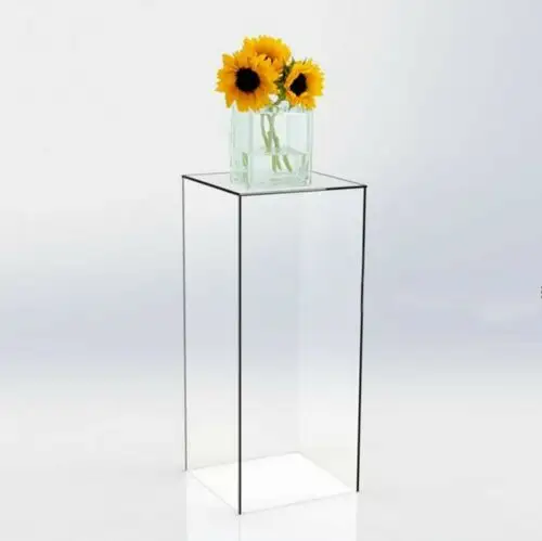 Acrylic Cylinder Pillar Stand Rack for Wedding Cake Flower Crafts Decor