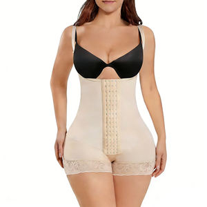 Shapewear pour femmes, contrôle du ventre, amincisseur de cuisses, Fajas Colombianas avec 4 crochets bruts, body sculptant - Product Image 2