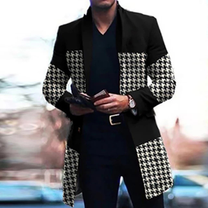 Nouvelle Arrivée Manteau d'hiver élégant pour homme, coupe ajustée, simple boutonnage, col montant, style Peacoat, chaud et élégant - Product Image 5