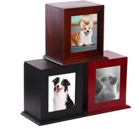 Urnas de Madera Personalizadas para Mascota, Caja de Cenizas con Marco de Fotos, Cremación para Gato, Animal Conmemorativo