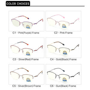 Gafas de vista rectangulares con montura completa y filtro de luz azul para mujer, color gris, modelo 5131 - Product Image 5