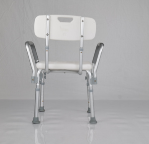 Silla de Ducha Portátil de Aluminio Económica para Personas Mayores con Reposabrazos Desmontables, Ajustable, Plegable, Compacta y Ligera, Capacidad de 100 kg - Product Image 2