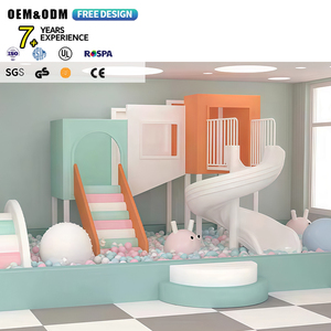 Équipement de terrain de jeu intérieur pour enfants, design personnalisé sûr et doux, avec piscine à balles colorée pour parc intérieur commercial - Product Image 1