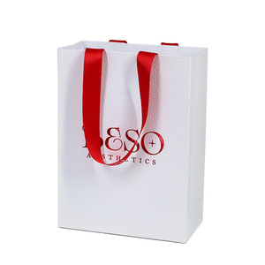 Sacs en papier personnalisés Cadeau imprimé LOGO Taille Comptoir de <span class=keywords><strong>pharmacie</strong></span> Prescription Maladie médicale Blanc Kraft Médecine Shopping - Product Image 2