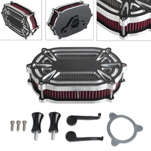 Filtro de Aire para Motocicleta Harley Road King 2008-2016 <span class=keywords><strong>Dyna</strong></span> FXDLS 2017, Diseño de Filtro Masivo, Respiradores Ocultos - Product Image 1