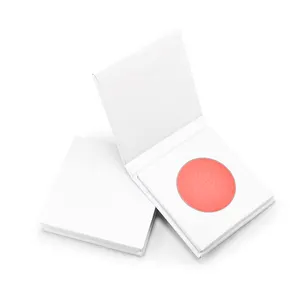 Pallet di carta in polvere per fard singolo vegano a lunga durata tavolozza di cipria per fard personalizzata con etichetta privata