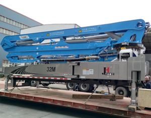 Fabricante Profesional JIUHE Bomba de Concreto de 30m 38m 43m 52m 58m Sin Camión, Bomba de Pluma de Concreto Sin Camión - Product Image 4