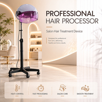 Sèche-cheveux professionnel sur pied avec capot, fonction ionique, hauteur réglable, 1300W, séchage haute puissance