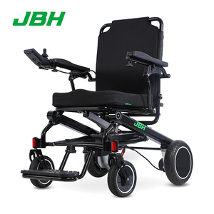 Anziani disabili sedia a rotelle elettrica Anhui terapia di riabilitazione fornisce JBH leggero portatile pieghevole metallo nero Ce 20km - Product Image 1
