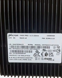 Micron 7450 PRO MTFDKCC15T3TFR-1BC1ZABYY 15.36TB U.<span class=keywords><strong>3</strong></span> 2.5 inç SSD NVMe PCI 4.0 Veri Sunucusu SSD'si için Kurumsal Sınıf SSD - Product Image 1