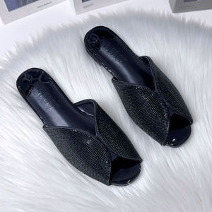 패셔너블하고 심플한 여성용 플랫 스팽글 슬리퍼 - Product Image 4