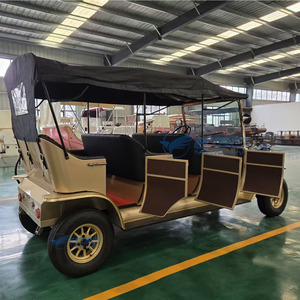 XCEGO Vehículo Eléctrico Retro de Bajo Precio, Vehículo Turístico de Nueva Energía, Coche Clásico Dorado para Turismo, 5 Plazas, 65 Km/h - Product Image 1
