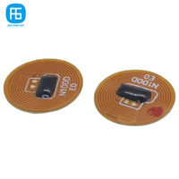 Mini etiqueta adhesiva NFC de 10mm de diámetro, etiqueta RFID Flexible para gestión de suministros médicos, ISO/IEC14443A, NFC Forum 2