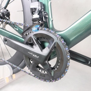 Vélo de route à disques 24 vitesses Ink Green Paint TT-X42 avec roues en carbone normales Wheeltop et transmission électronique hydraulique TT-X42 Ink Green - Product Image 5