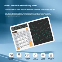 Tablet Tulis LCD Kalkulator dengan Fungsi Suara, Baterai, Bahan ABS, Kalender, Penyangga, Papan Pesan untuk Meja Kantor