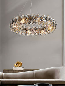 Марокканский Стиль на заказ высококачественная нержавеющая сталь Роскошная гостиная K9 Хрустальная современная светодиодная люстра подвесной светильник - Product Image 4