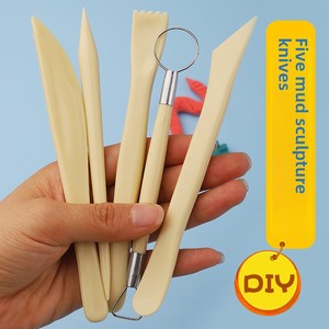 Ensemble d'outils de sculpture en argile avec manche en bois et pointes métalliques pour <span class=keywords><strong>modelage</strong></span>, sculpture, poterie, bricolage, artisanat <span class=keywords><strong>céramique</strong></span> - Product Image 4