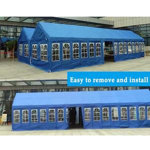 Tente de réception extérieure grande capacité avec structure en aluminium, 20x30 40x80, chapiteau commercial pour mariages avec parois latérales amovibles - Product Image 3