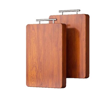 Planche à découper en bois d'ébène rectangulaire, épaisseur 2,5 cm, double face, pour légumes et fruits, bloc à découper en bois massif - Product Image 1
