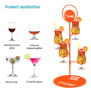 Meilleur vendeur : Support à cocktails, support à <span class=keywords><strong>champagne</strong></span> pour comptoir, support pour verres à vin, présentoir, tour à margaritas - Product Image 3