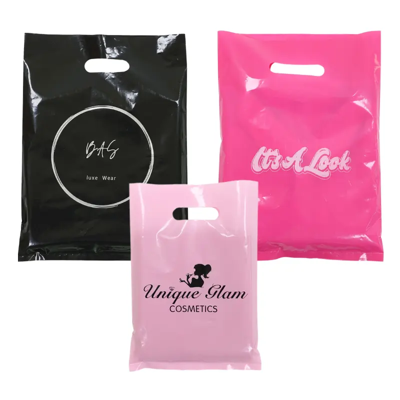 Factory wholesale eco friendly tote boutique foldable grocery plastic reusable custom shopping bags with logos