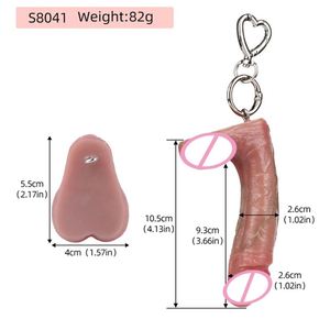 Realistic <b>Dildo</b> Pendant Silicone Penis <b>Dildo</b> Pendant Key Chain for Bag Decoration Adult Funny Masturbation Sex Toys - Product Image 6