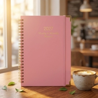 Agenda portable A5 personnalisable pour étudiants universitaires, promotion Campus 2027, cahiers hebdomadaires en papier
