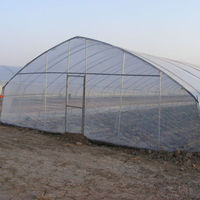 Serre de tunnel agricole système hydroponique de culture de fleurs à cadre en acier galvanisé