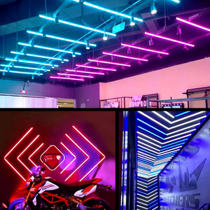 Hexagonal RGB Night Club Iluminação Controle Remoto Stage Disco Luzes para <span class=keywords><strong>Bar</strong></span> Colorido Trabalho Luz - Product Image 2