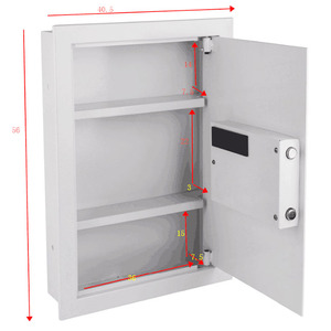 SAFES <b>BOX</b> SW06 Hidden Gun Safe with Electronic <b>Lock</b> Cold Rolled Steel 3mm/1.5mm Thickness Wall Mountable - Product Image 3